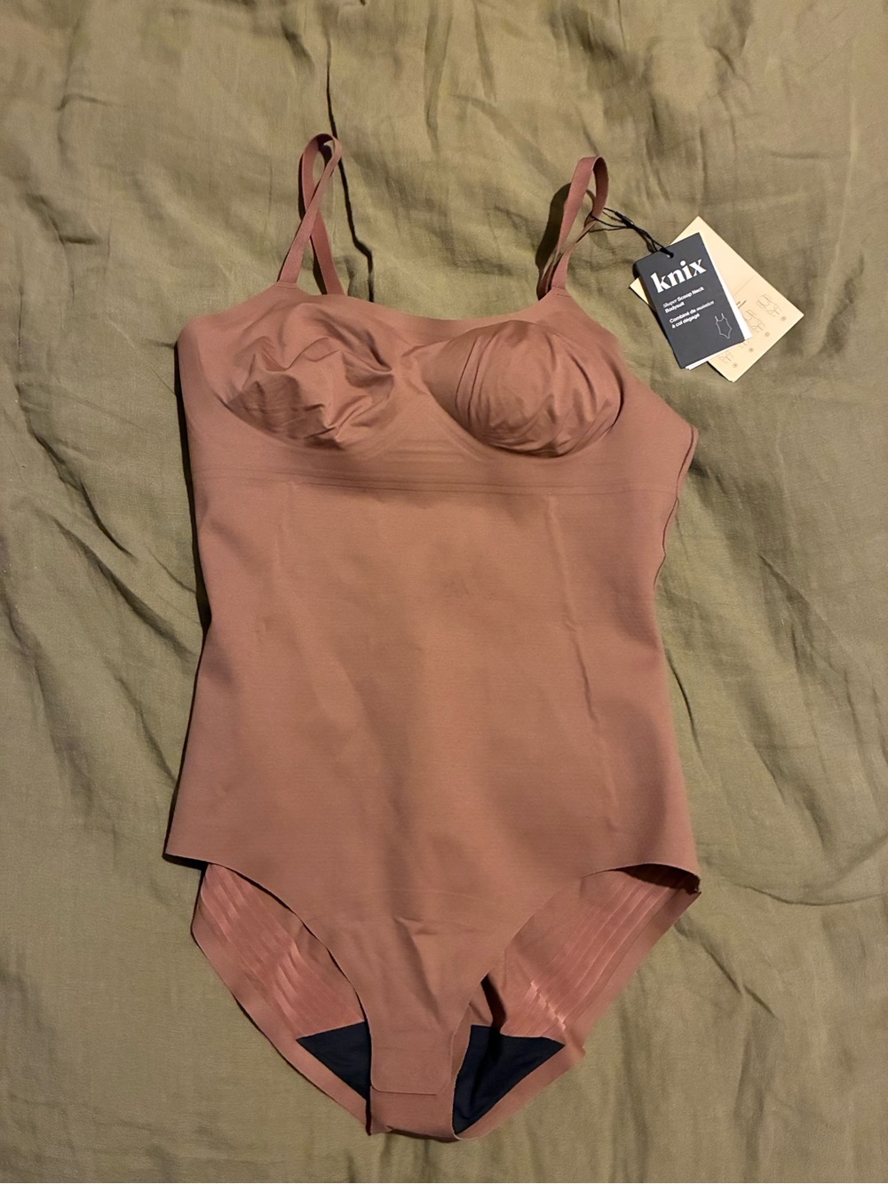 Knix Brown Shaping Bodysuit - Supportive and customizable